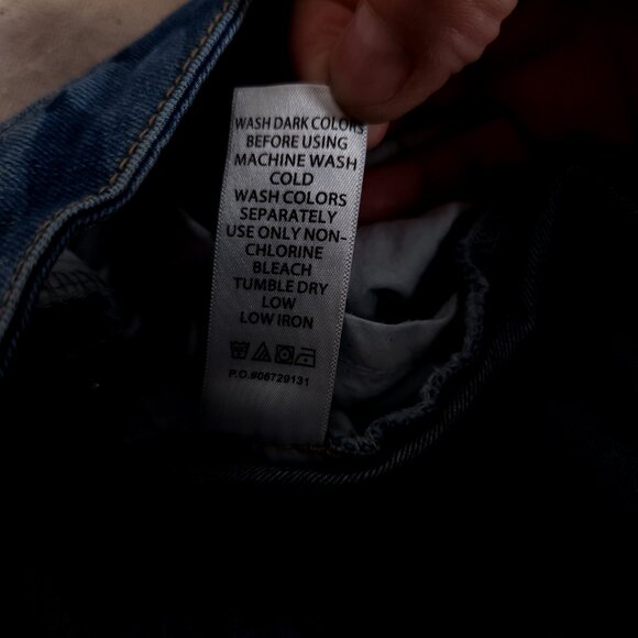 Woman Within Blue Jeans Size 14W Tall Camo Denim Pants Stretch Casual Urban - Picture 14 of 15